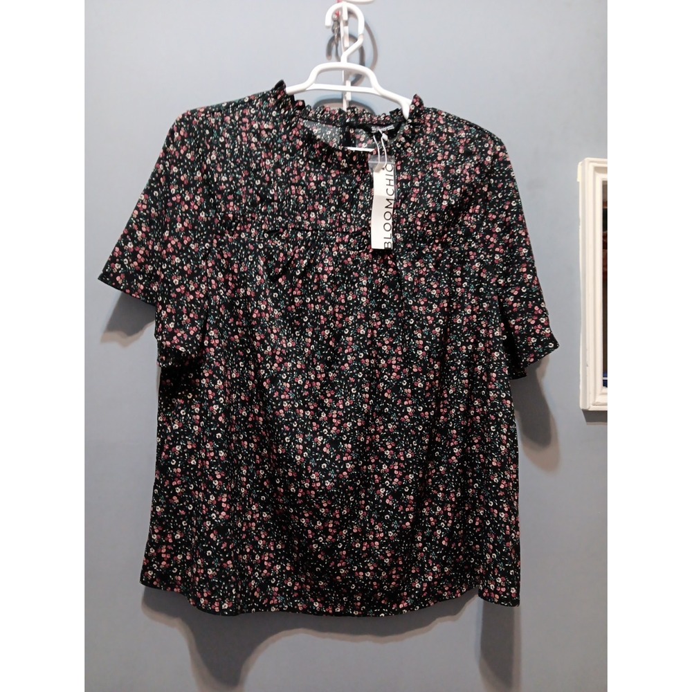 New Bloomchic Blouse Womens 18-20 Plus Size Lightweight Pintuck Shirt Festival